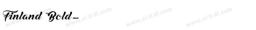 Finland Bold字体转换